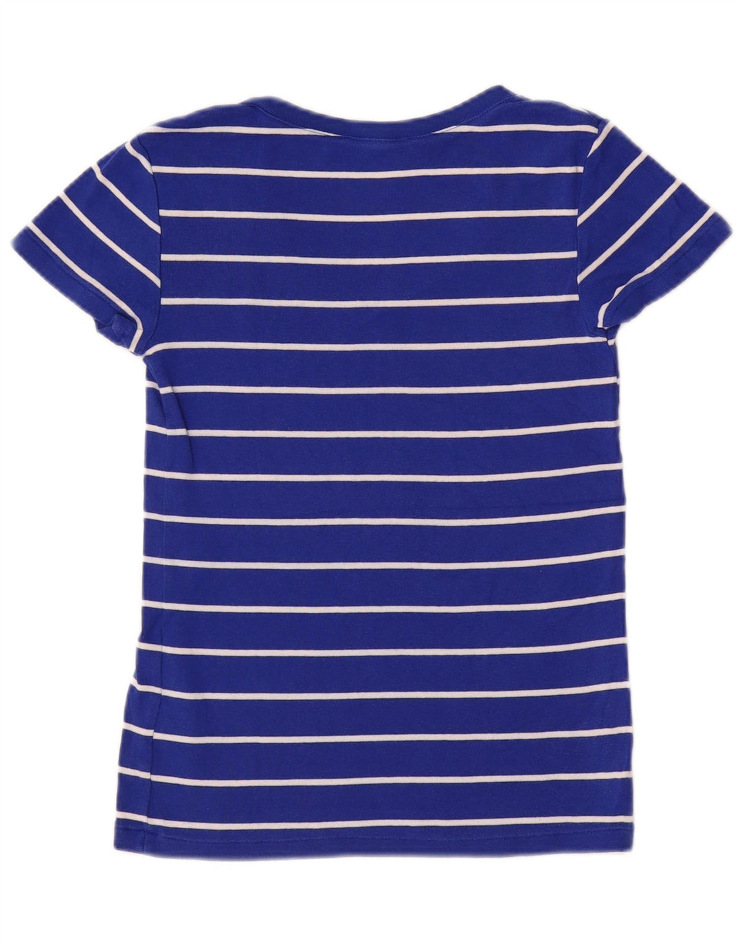 T-shirt da donna Ralph Lauren Top UK 12 cotone a righe blu medio