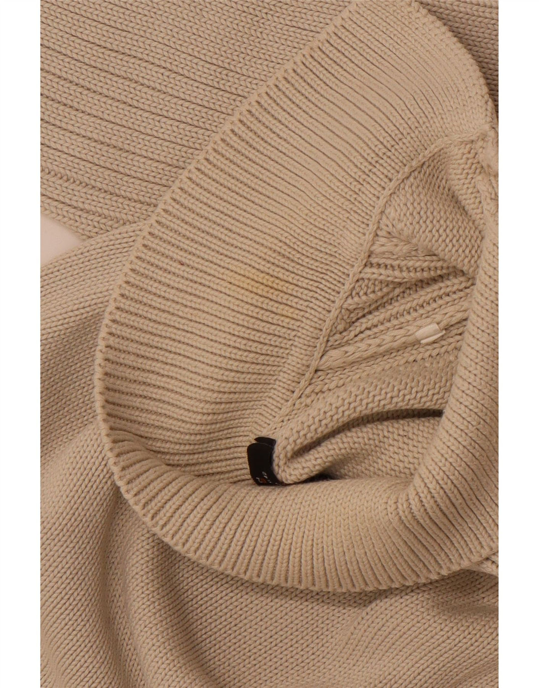 Maglione ZARA da uomo con collo alto XL in cotone beige