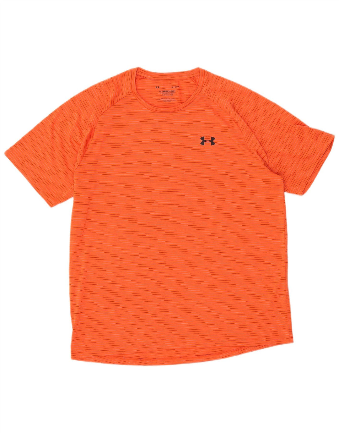 T-shirt da uomo UNDER ARMOUR Top grande gessato arancione