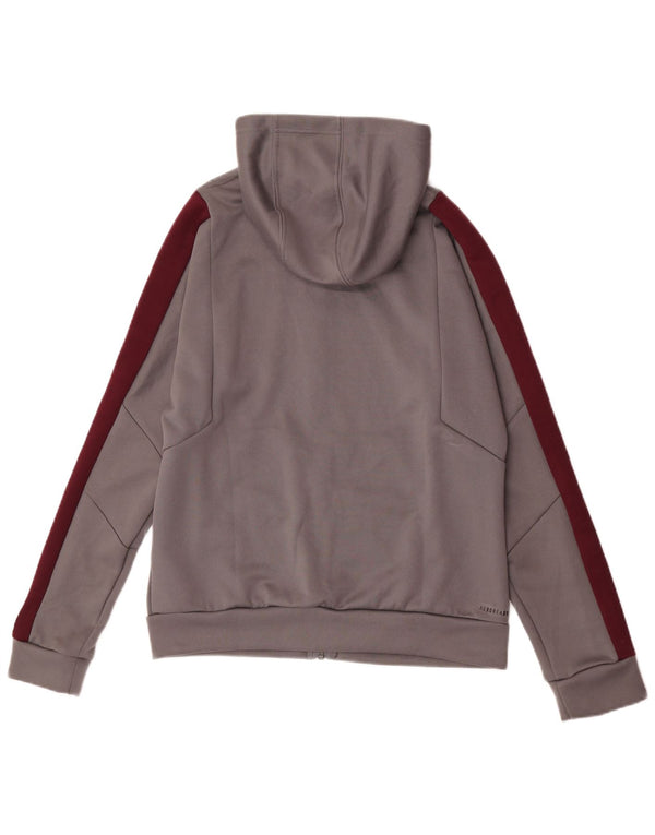 Adidas Womens Texas A&M Aggies Zip Hoodie Sweater UK 12/14 Medium Grey