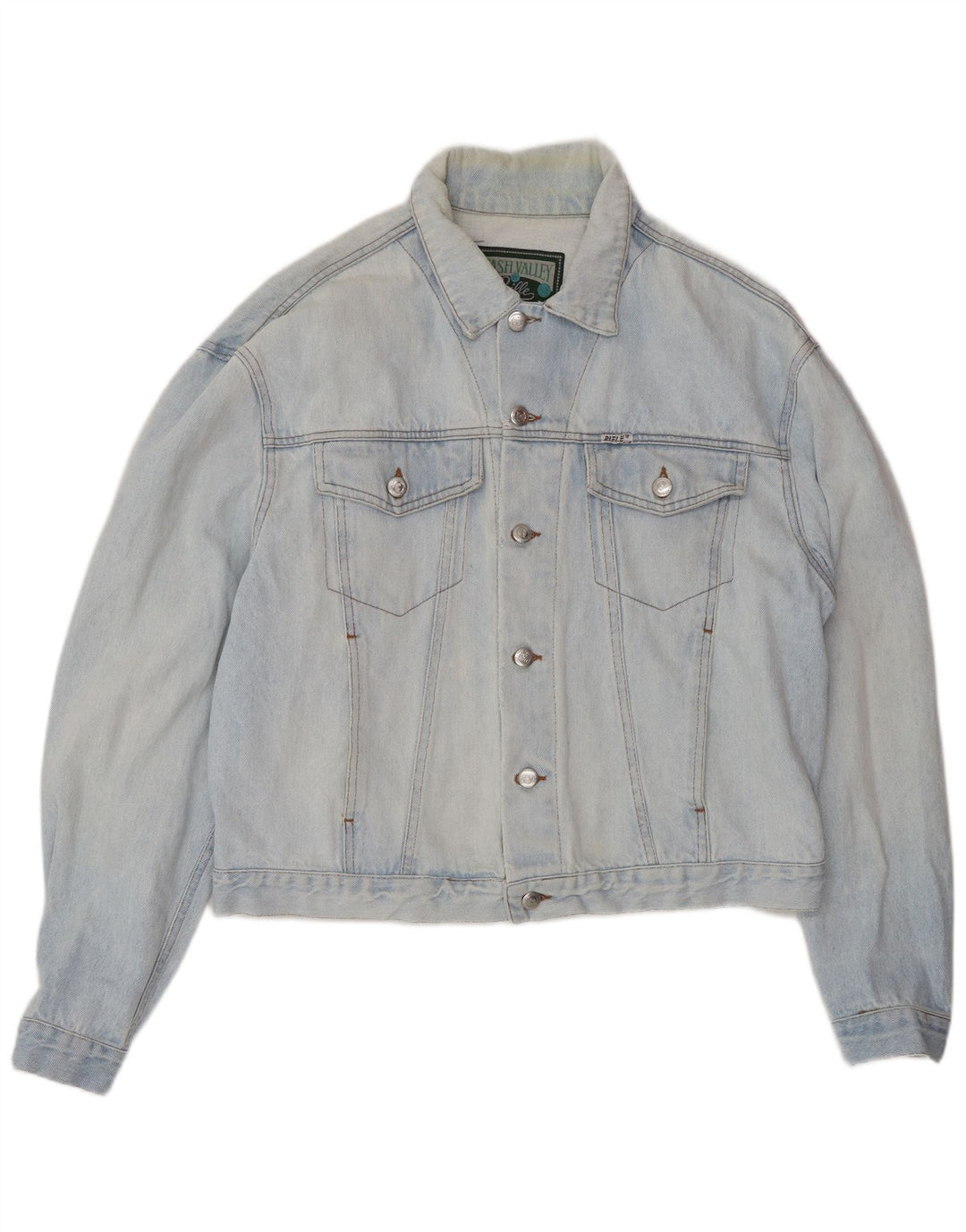 Giacca di jeans oversize da donna Rifle UK 18 XL Blu