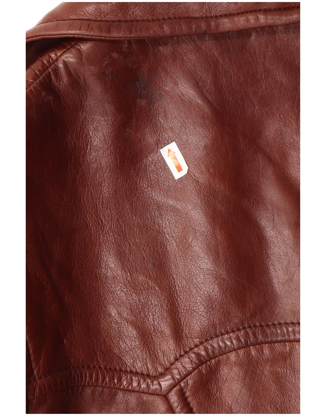 Cappotto in pelle da donna VINTAGE IT 52 2XL Pelle marrone