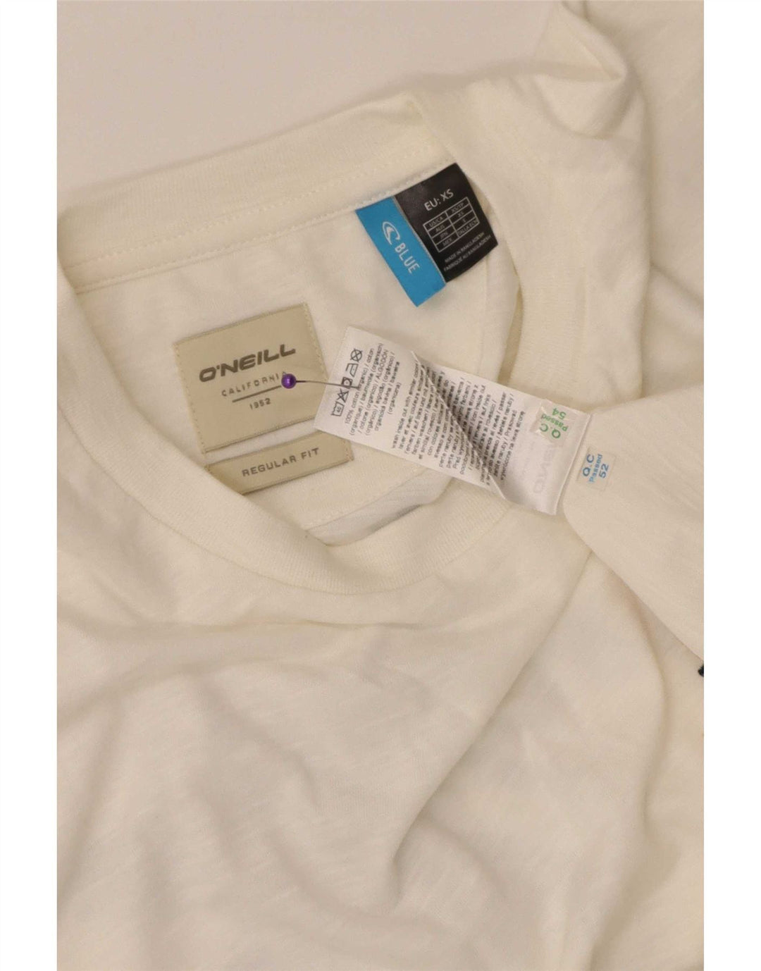 O'Neill Uomo XS Cotone Bianco