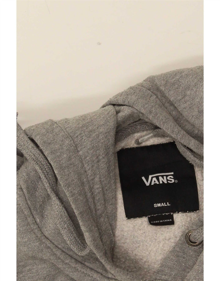 Felpa con cappuccio grafica da uomo Vans Small grigia chiazzata