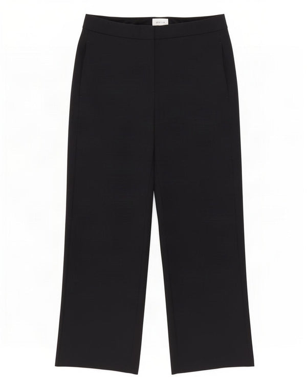 Pantaloni corti da donna Jigsaw a gamba larga UK 10 Small W30 L24 Blu navy