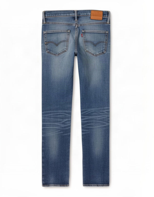 Jeans Levi's Uomo 511 Slim Distressed W32 L32 Cotone Blu
