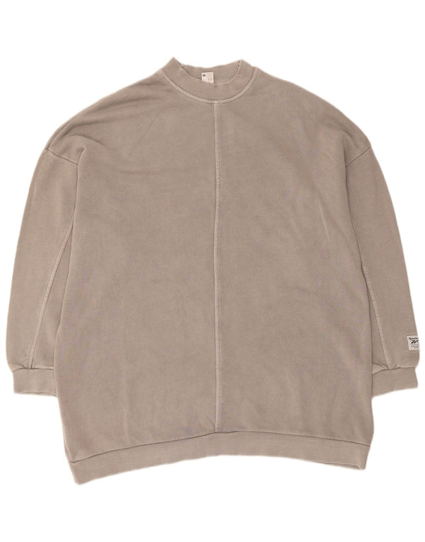 Felpa oversize Reebok da donna UK 12/14 Grigio medio