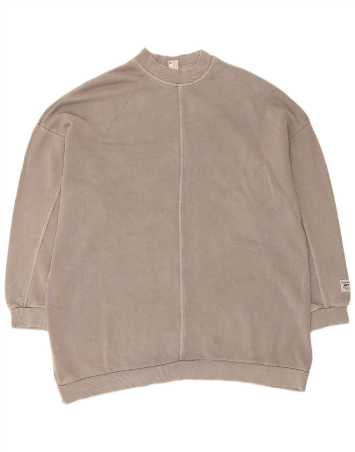 Felpa oversize Reebok da donna UK 12/14 Grigio medio