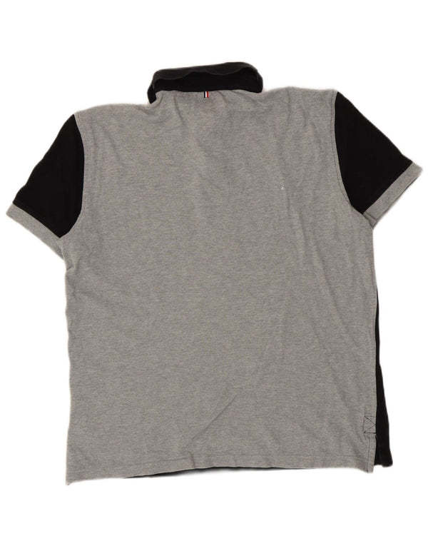 Polo da uomo con vestibilità grafica personalizzata Tommy Hilfiger Large Black Colourblock