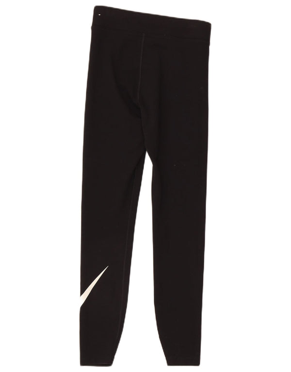 Leggings grafici da donna Nike UK 8 piccoli in cotone nero