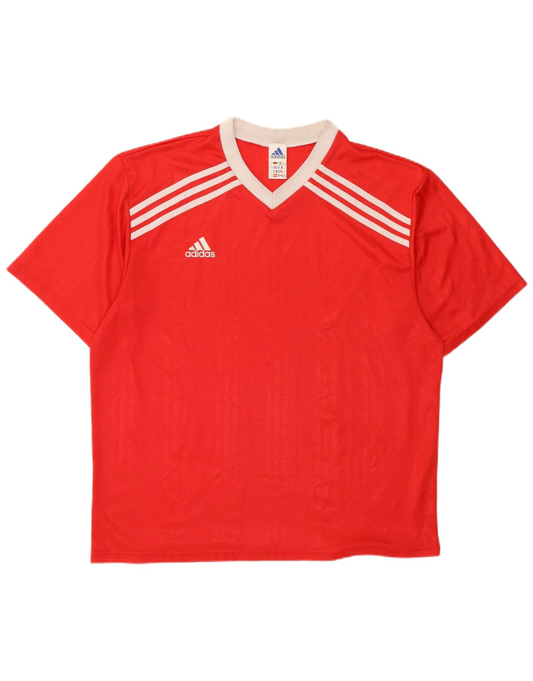 T-shirt grafica da uomo ADIDAS Top XL rosso poliestere