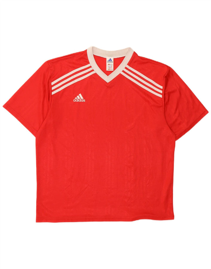 T-shirt grafica da uomo ADIDAS Top XL rosso poliestere