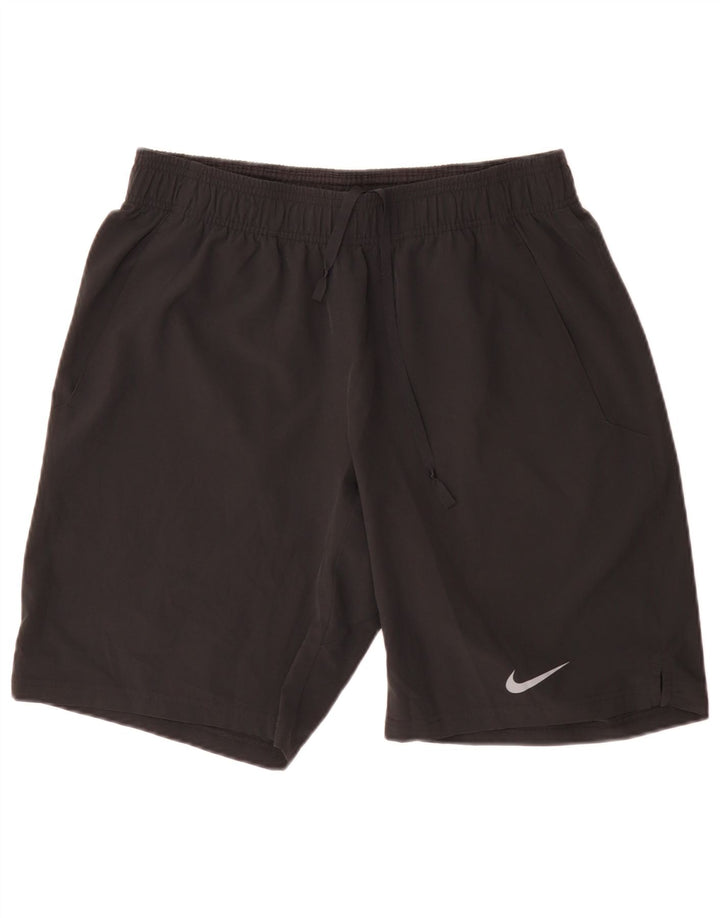 Pantaloncini sportivi Nike Dri Fit da uomo, grandi, in poliestere nero