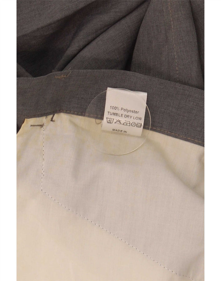 Pantaloni casual dritti da uomo Farah W32 L31 poliestere grigio