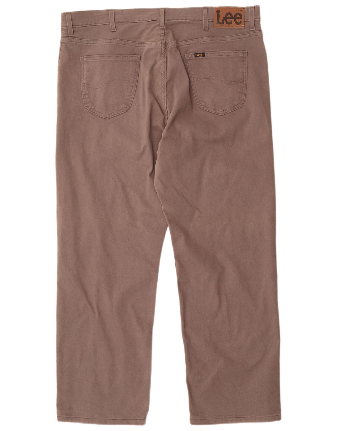 Jeans dritti Lee Brooklyn da donna W42 L30 cotone grigio