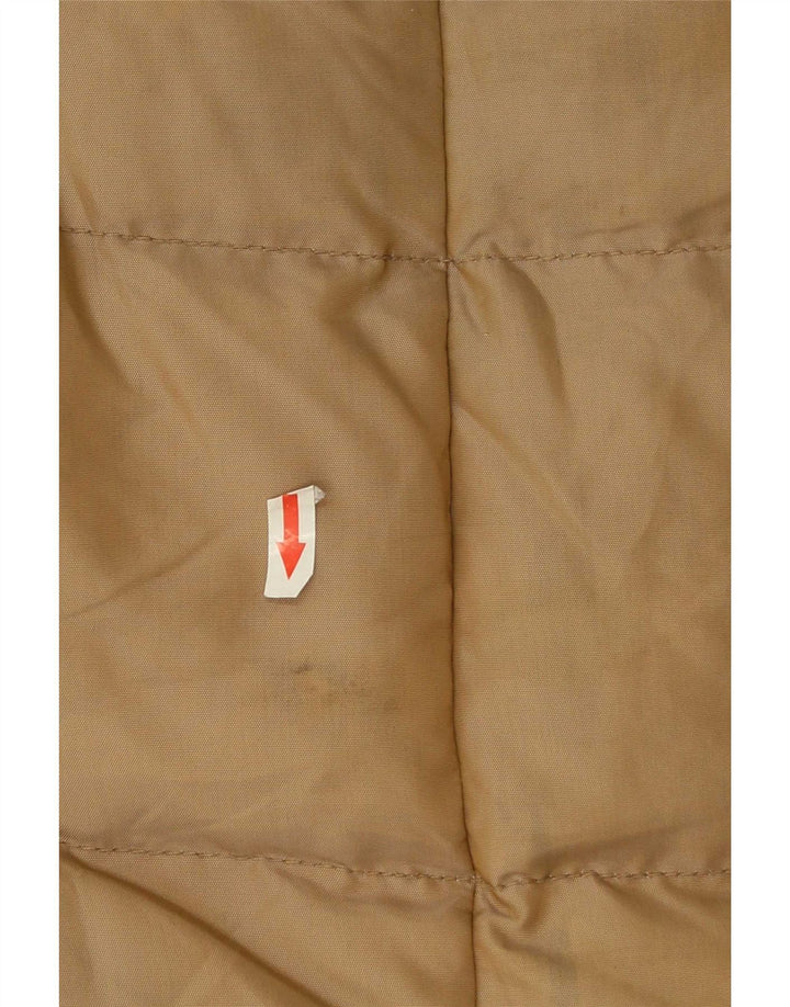 Cappotto imbottito da donna Zara UK 10 piccolo in nylon marrone