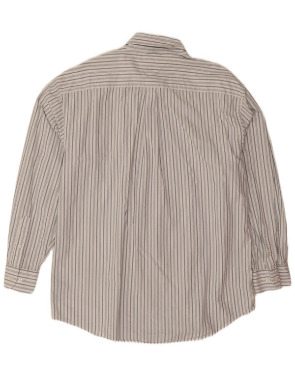 Camicia da uomo Tommy Hilfiger XL in cotone a righe bianche