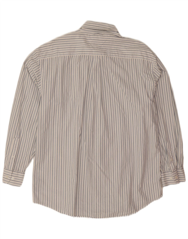Camicia da uomo Tommy Hilfiger XL in cotone a righe bianche