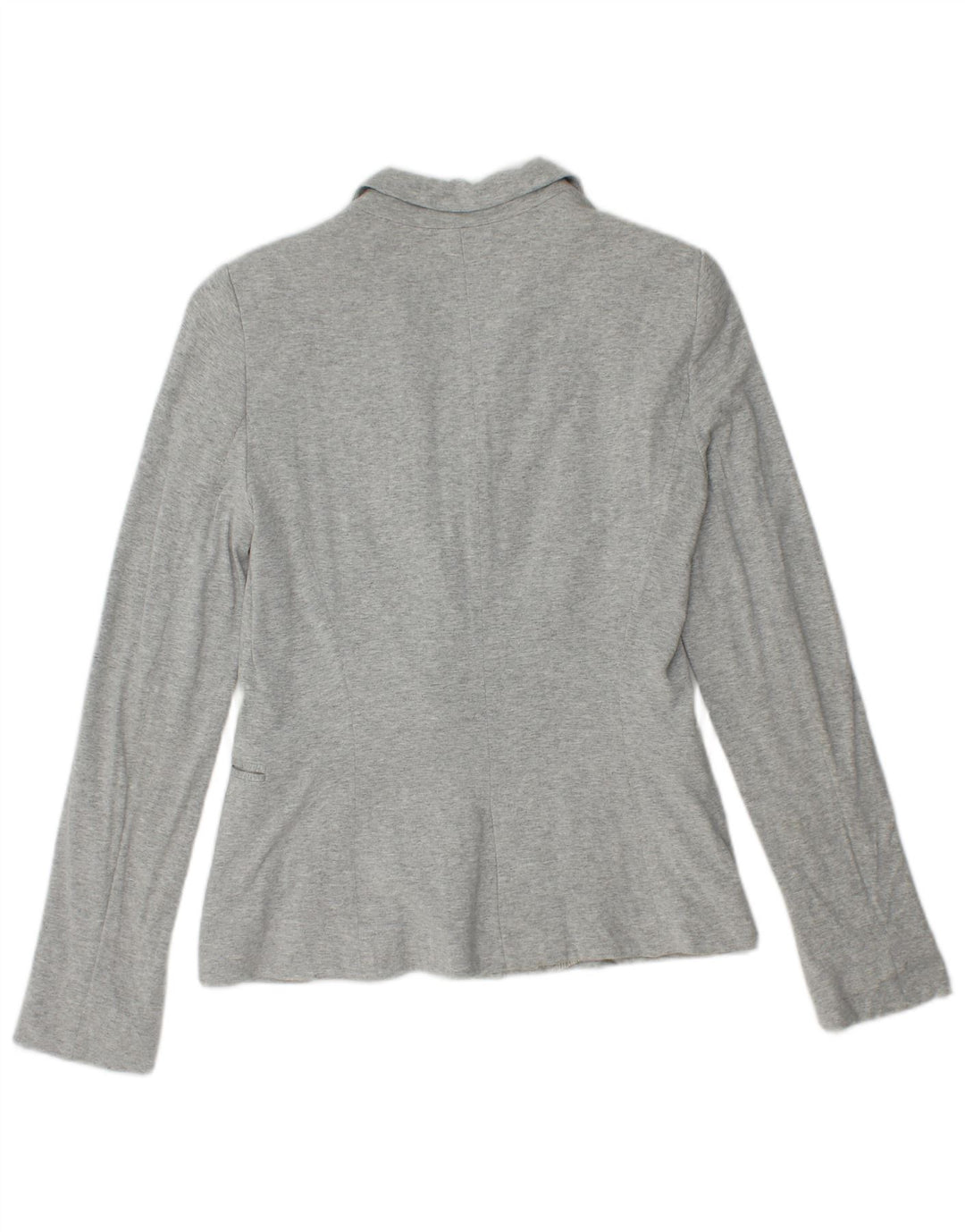 ZARA Womens 1 Button Blazer Jacket UK 12 Medium Grey Viscose