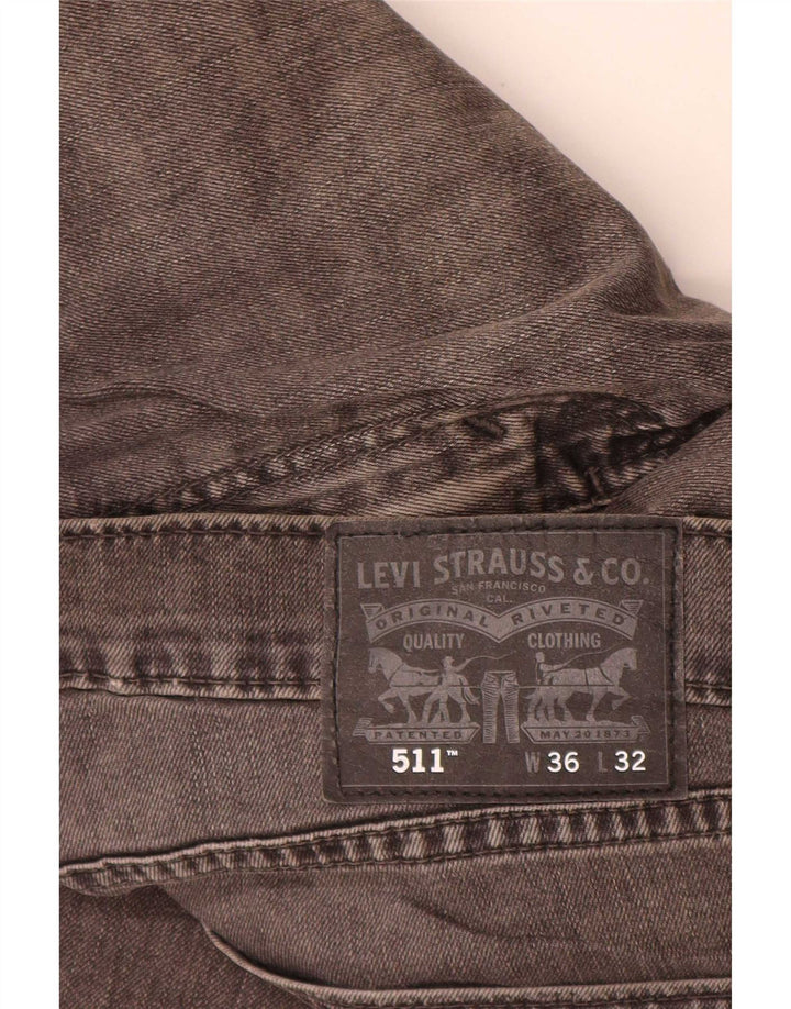 Jeans Levi's Uomo 511 Slim W36 L32 Cotone Grigio