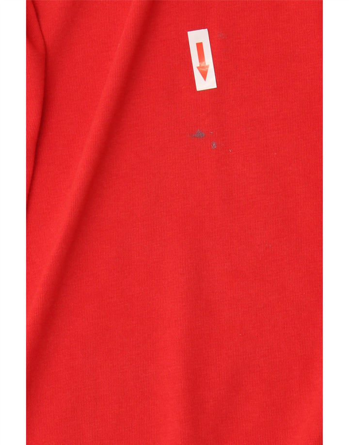 T-shirt da uomo ADIDAS Top grande rossa in cotone