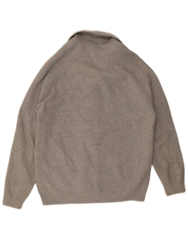 Maglione cardigan da uomo Marks & Spencer XL in cotone grigio