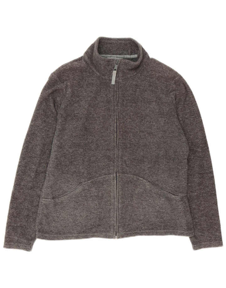 Giacca in pile da donna Marks & Spencer UK 16 grande poliestere grigio