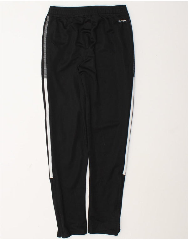 Pantaloni della tuta Adidas Aeroready da ragazzo 11-12 anni in poliestere nero