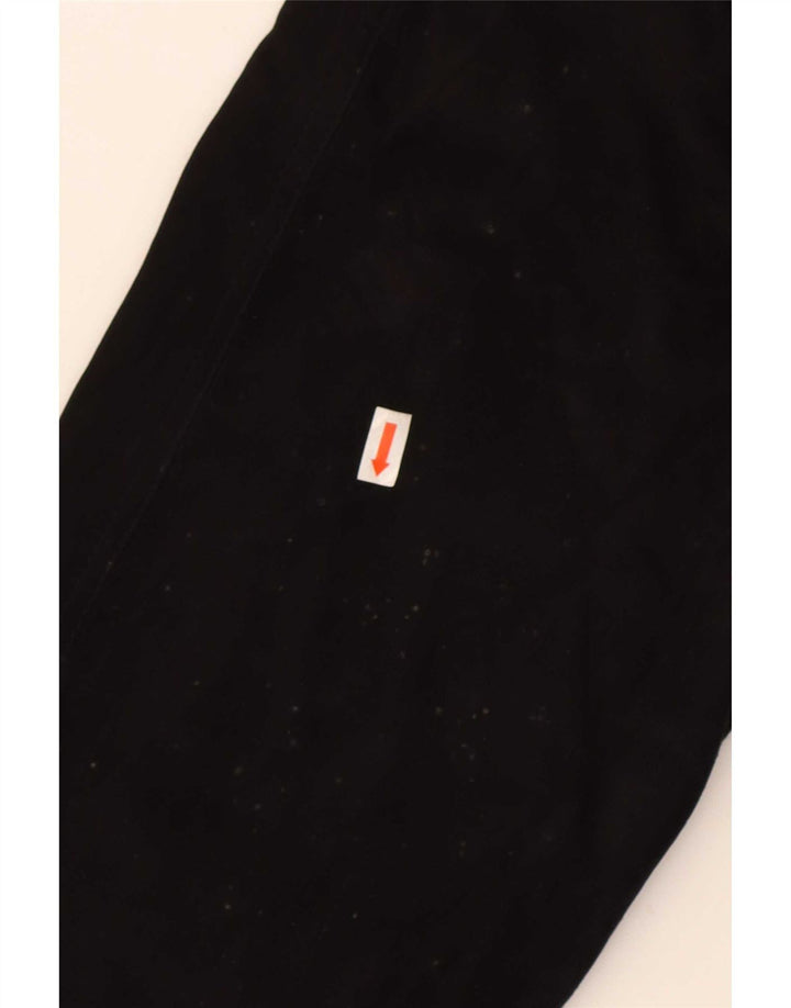 Giubbotto bomber vintage in pelle scamosciata da uomo IT 50 grande in pelle nera