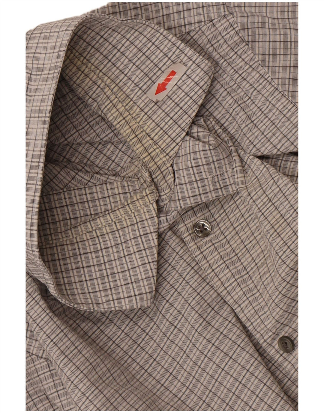 Camicia slim fit da uomo Calvin Klein taglia 15 1/2 grigio medio a quadri