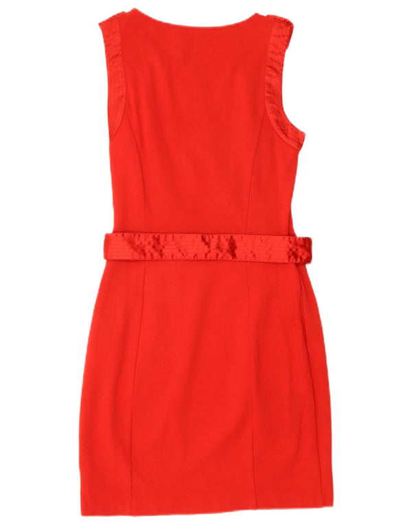 Abito tubino senza maniche da donna Armani Exchange UK 4 XS rosso cotone
