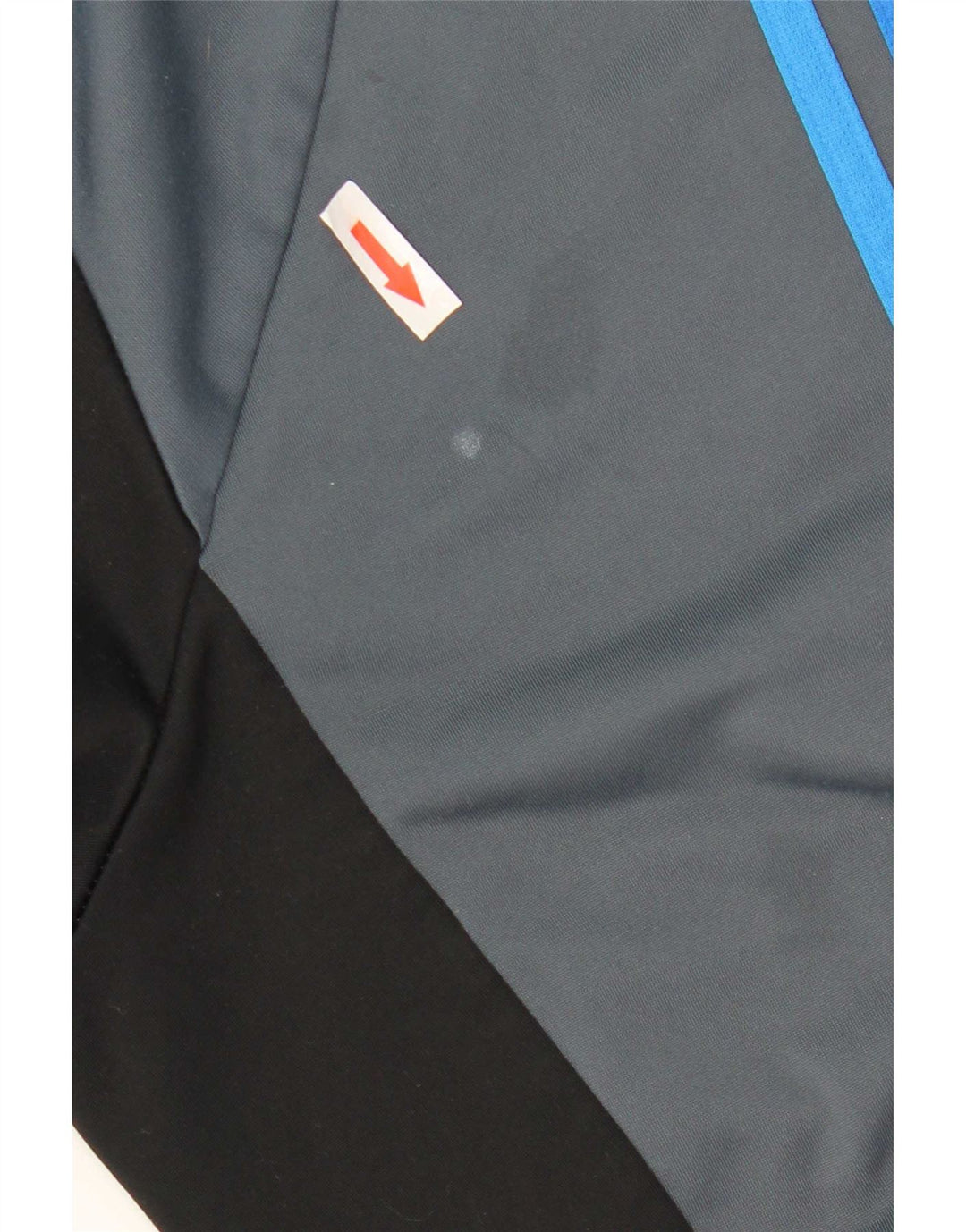 Giacca da ginnastica da uomo Adidas Large in poliestere color block grigio