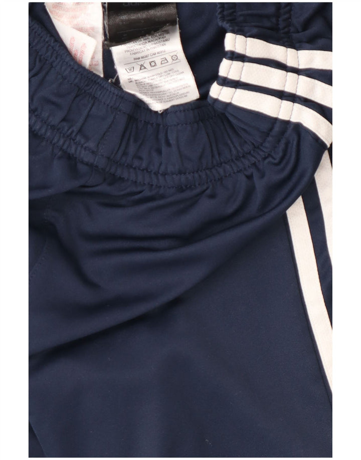 Pantaloncini sportivi ADIDAS da bambino 9-10 anni in poliestere blu navy
