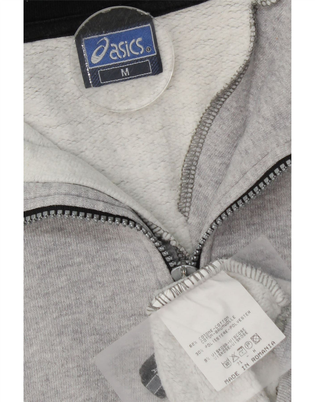Felpa grafica da uomo con vestibilità ampia Asics, colore grigio medio