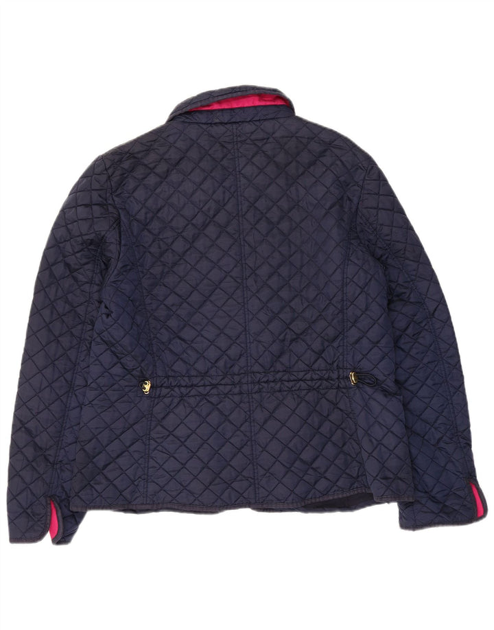 Giacca trapuntata da donna Hobbs UK 16 grande nylon blu navy