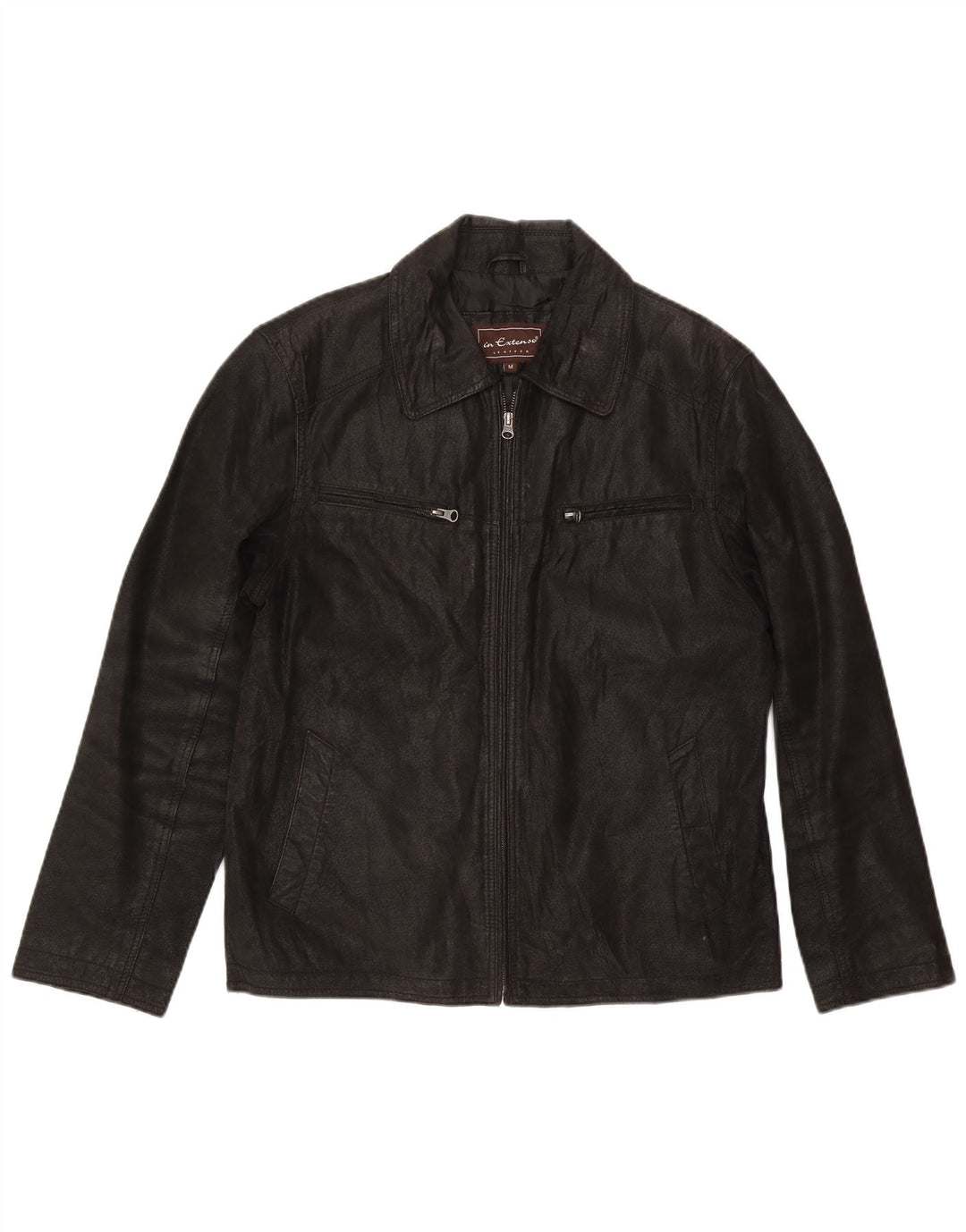 Giacca in pelle da uomo In Extenso UK 38 media nera
