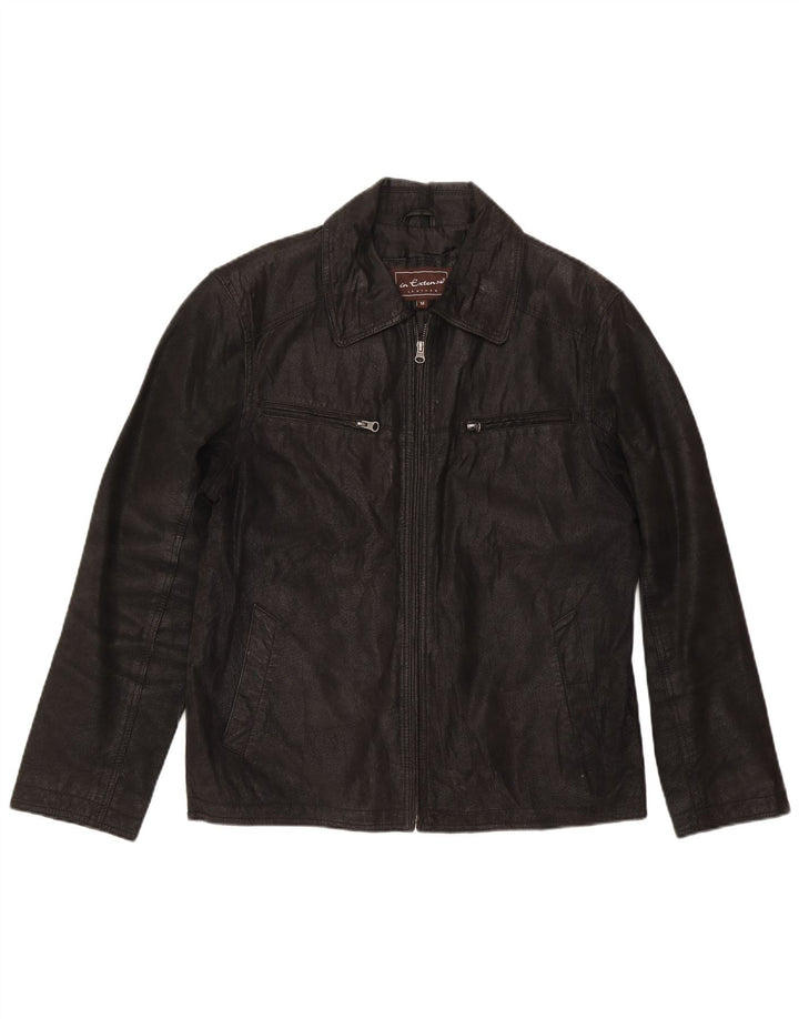 Giacca in pelle da uomo In Extenso UK 38 media nera