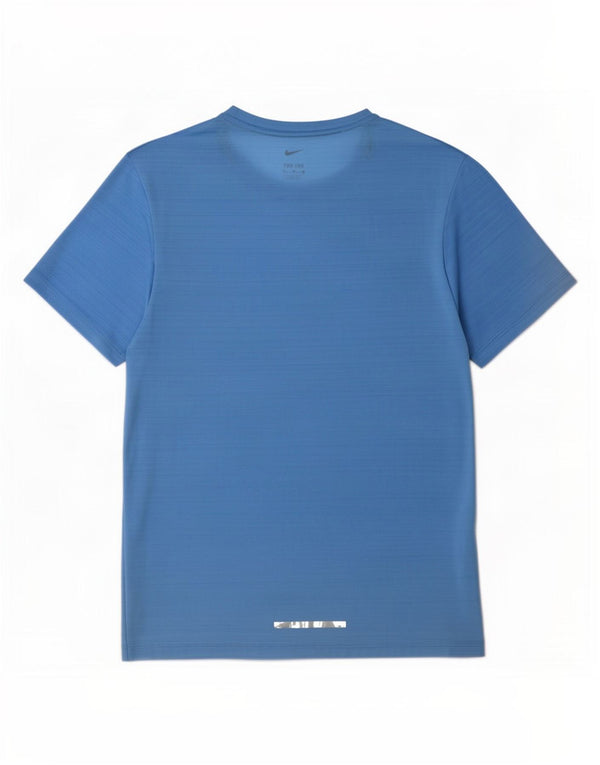 T-shirt Nike Dri Fit da uomo, piccola, in poliestere gessato blu