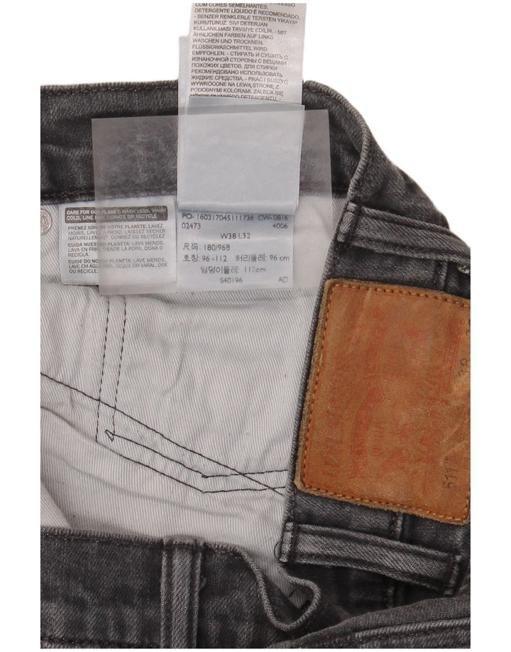 Jeans Levi's Uomo 511 Slim W38 L32 Cotone Grigio