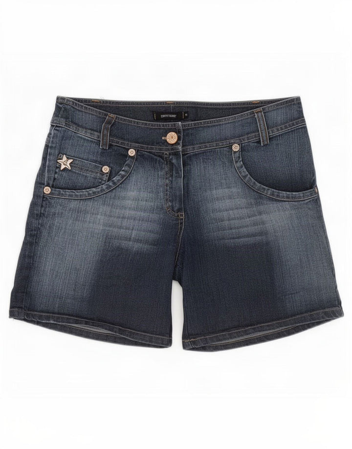 Pantaloncini di jeans da donna Denny Rose piccoli W30 cotone blu