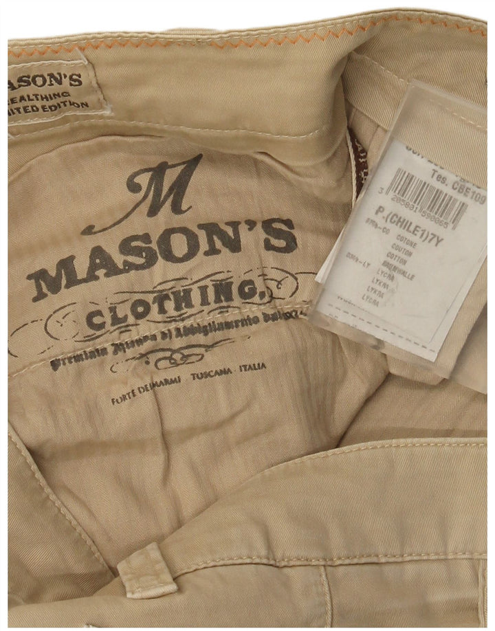 Pantaloni cargo slim da donna Mason's W32 L33 in cotone beige