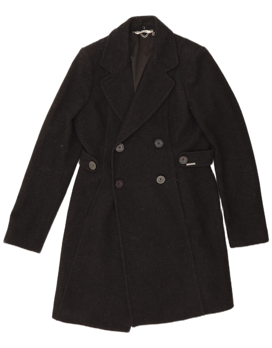 Cappotto Doppiopetto Uomo Liu Jo IT 46 Small Nero Lana