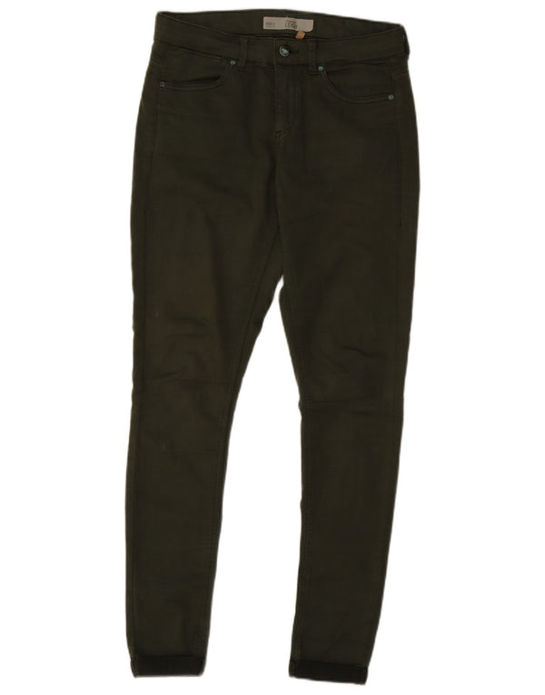 Topshop Jeans skinny Leigh da donna W28 L32 cotone kaki