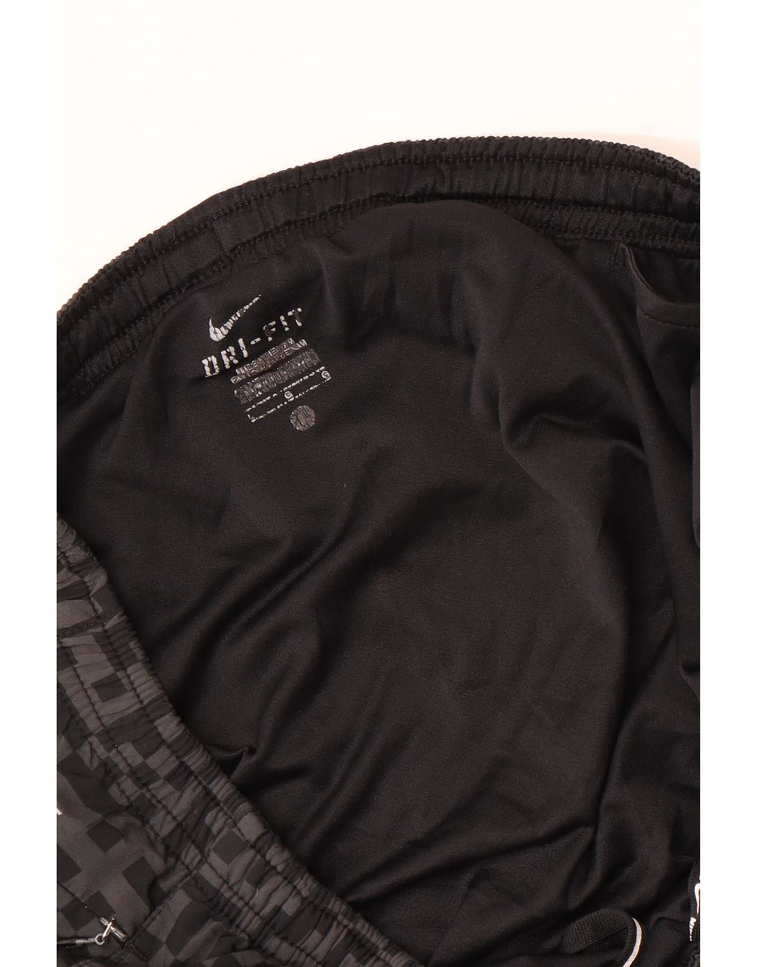 Pantaloncini sportivi NIKE Dri Fit da uomo, grandi, grigi geometrici
