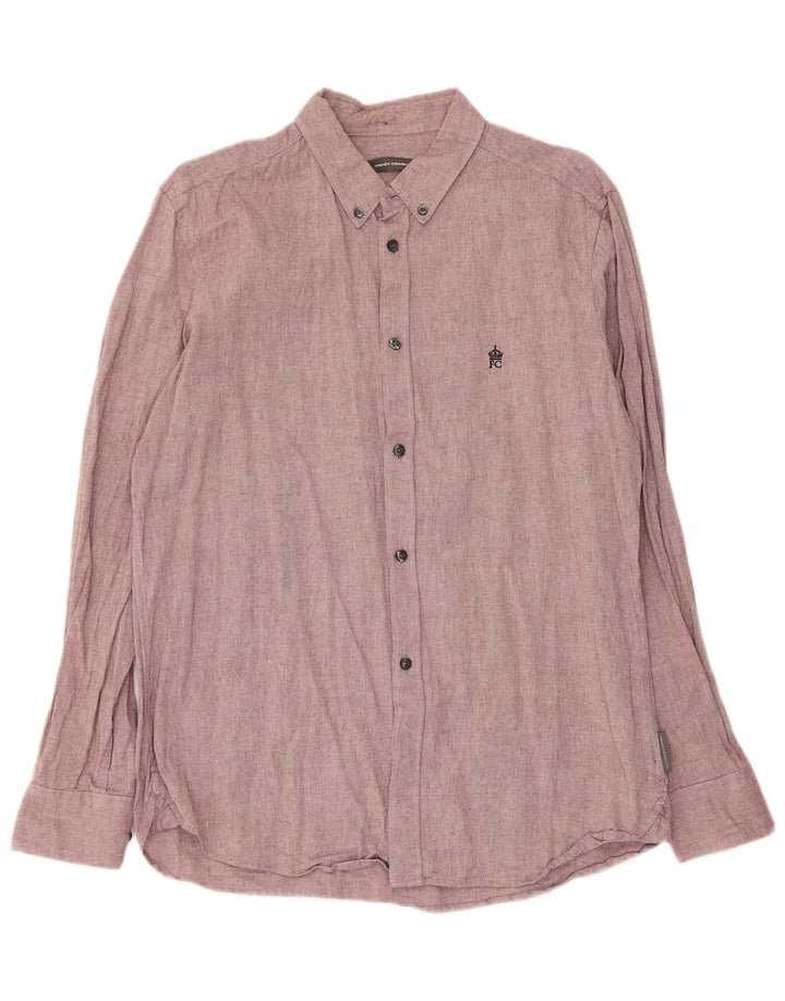 Camicia da uomo French Connection grande in cotone rosa