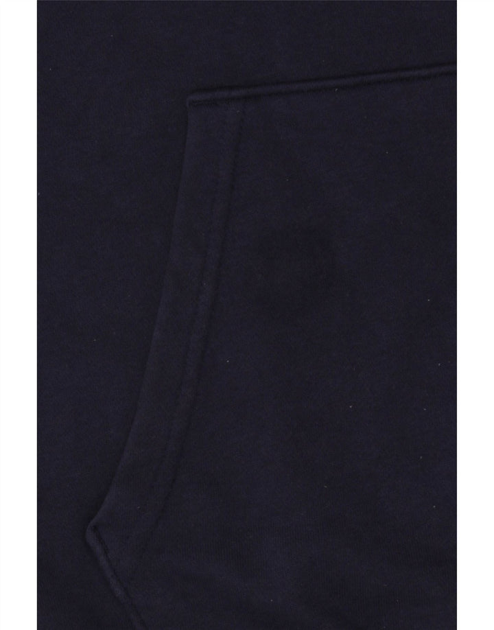 Felpa con cappuccio e zip grafica da uomo Under Armour in cotone blu navy medio