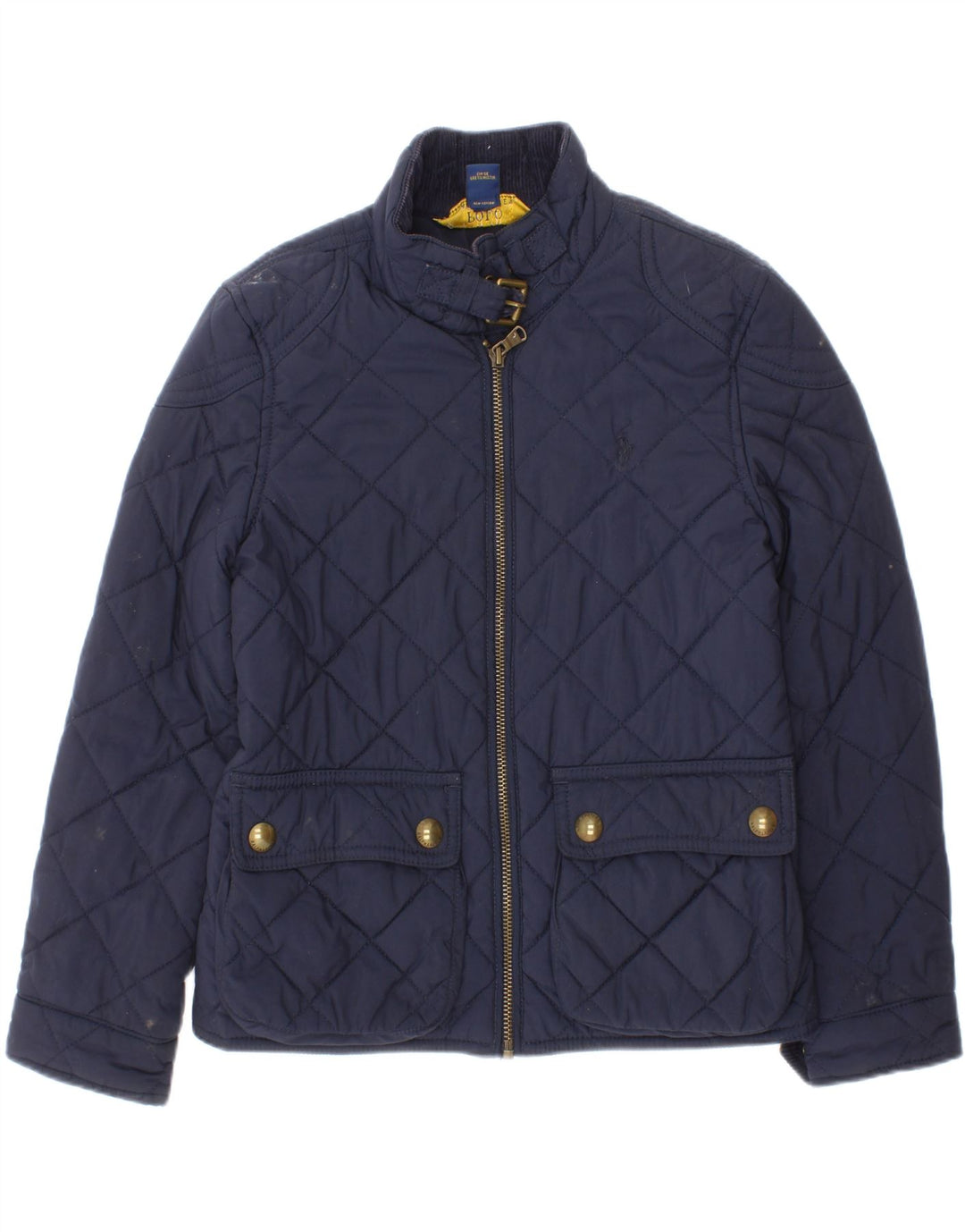 Giacca trapuntata per ragazze Polo Ralph Lauren 6-7 anni piccola in poliestere blu navy