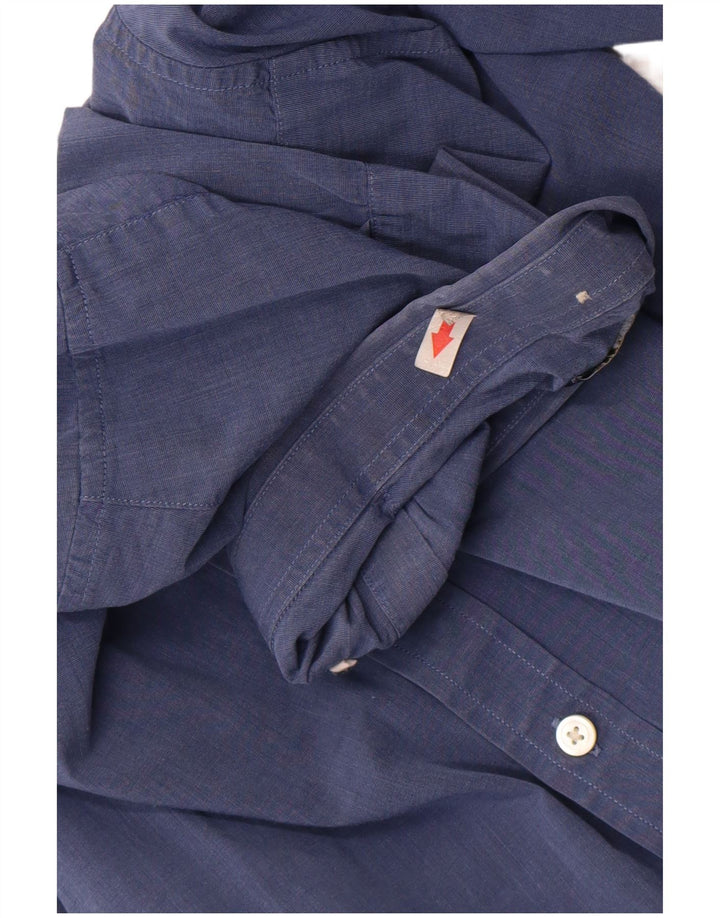 Camicia Fred Perry Ragazzo 10-11 Anni Cotone Blu
