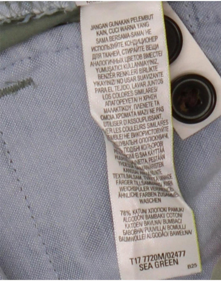 Pantaloncini chino da uomo Marks & Spencer W34 grandi in cotone verde