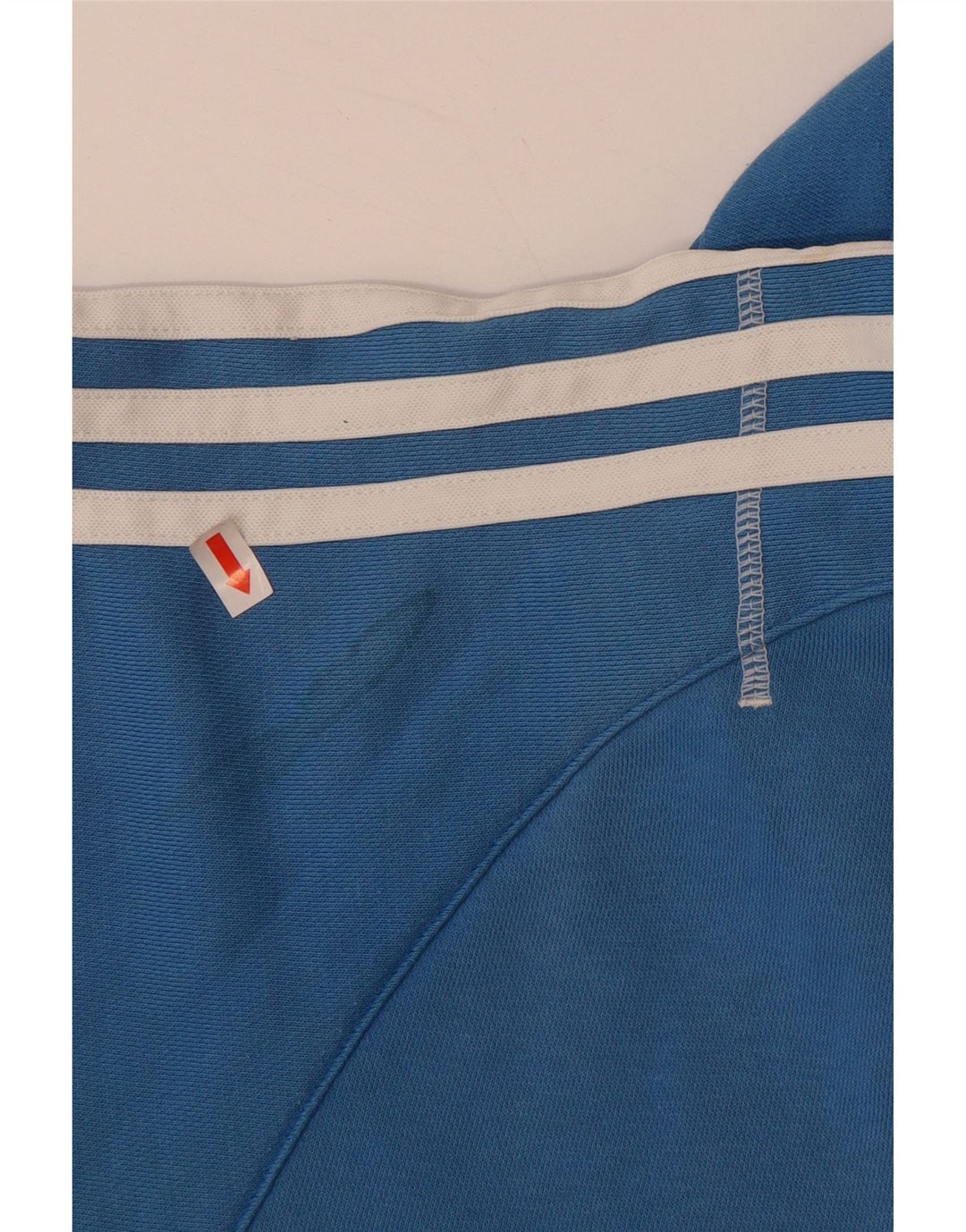 Maglione con cappuccio e zip grafica da uomo ADIDAS UK 34/36 Small Blue Colourblock